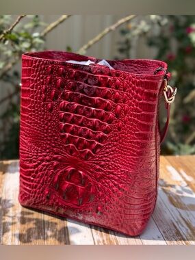 Brahmin Celina Merlot Ombre Melboume Rich Gorgeous RED with 2 EYES